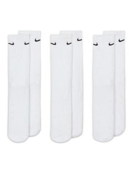 Nike Everyday Cushioned Training Crew Socks (3 Pairs) - White/Blackimages1- The Sports Edit