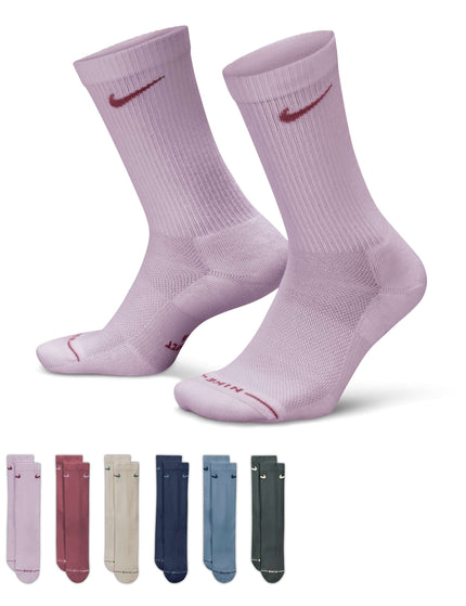 Nike Everyday Elevated Crew Socks (6 Pairs) - Multi Colourimages4- The Sports Edit