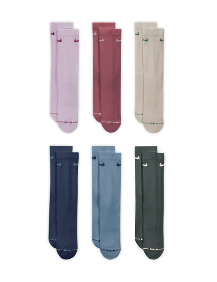 Nike Everyday Elevated Crew Socks (6 Pairs) - Multi Colourimages1- The Sports Edit