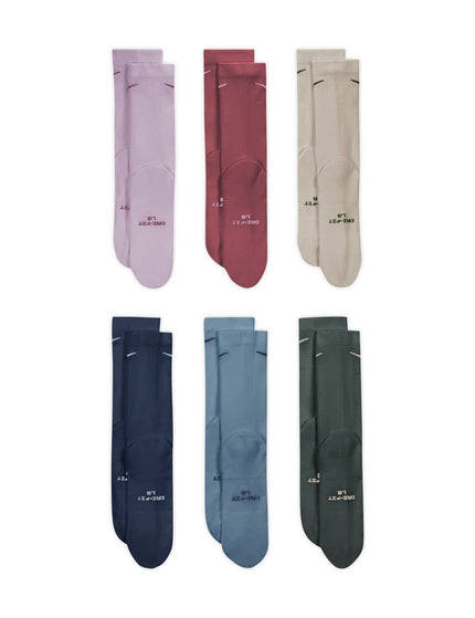 Nike Everyday Elevated Crew Socks (6 Pairs) - Multi Colourimages2- The Sports Edit