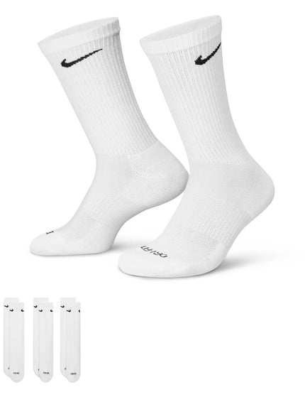 Nike Everyday Plus Cushioned Socks (3 Pairs) - Whiteimages4- The Sports Edit