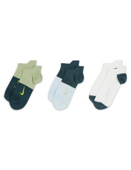 Nike Everyday Plus Lightweight Socks (3 Pairs) - Blue/Multi-Colourimages2- The Sports Edit