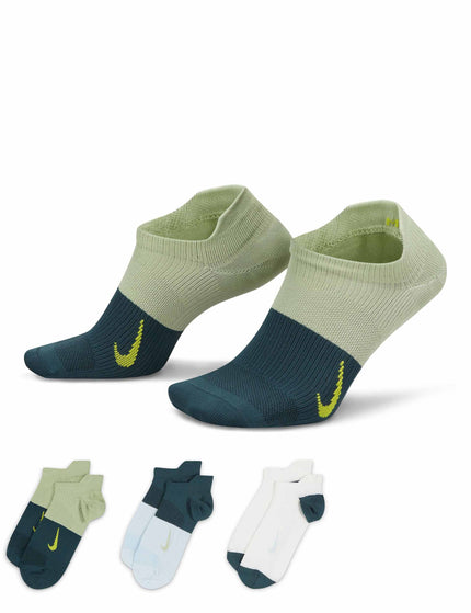 Nike Everyday Plus Lightweight Socks (3 Pairs) - Blue/Multi-Colourimages3- The Sports Edit