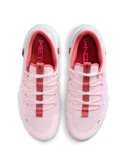 Nike Free Metcon 5 Shoes - Pink Foam/Adobe/Platinum Tint/Dark Team Redimages5- The Sports Edit