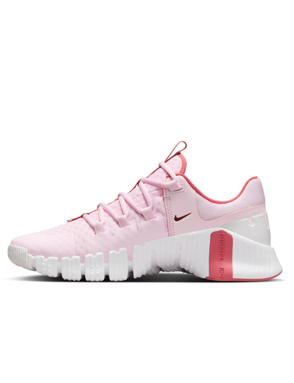 Nike Free Metcon 5 Shoes - Pink Foam/Adobe/Platinum Tint/Dark Team Redimages2- The Sports Edit