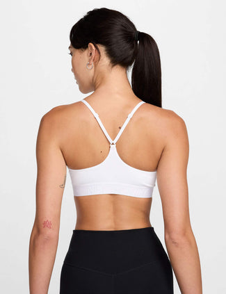 Indy Light Support Sports Bra - White/Stone Mauve