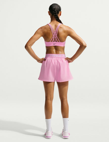 Nike Indy Strappy Light Support Sports Bra - Pink Rise/Blackimages5- The Sports Edit