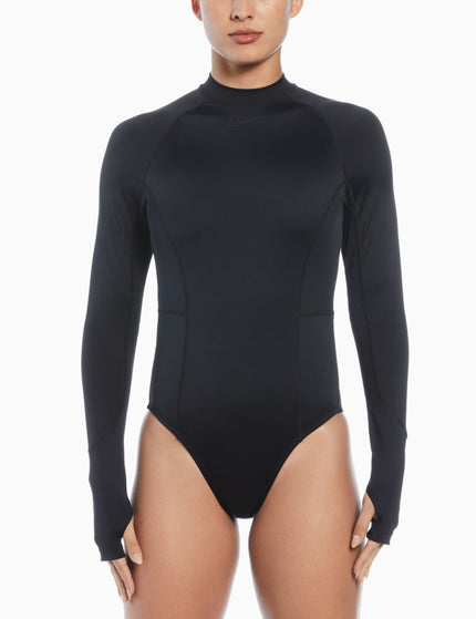 Nike Long Sleeve One Piece - Blackimages1- The Sports Edit