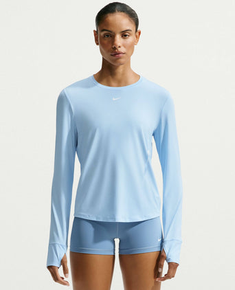 One Classic Dri-FIT Long-Sleeve Top - Hydrogen Blue/White