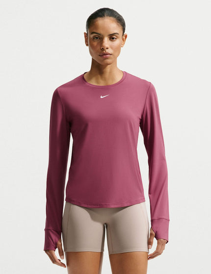 One Classic Dri-FIT Long-Sleeve Top - Pink Smoke/White