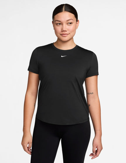 Nike One Classic Dri-FIT Short-Sleeve Top - Black/Whiteimages1- The Sports Edit