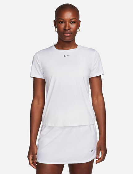 Nike One Classic Dri-FIT Short-Sleeve Top - White/Blackimages1- The Sports Edit