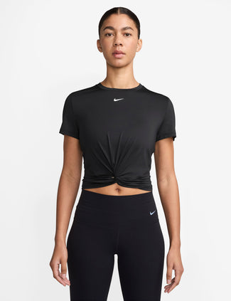 One Classic Dri-FIT Twist Short-Sleeve Top - Black/White
