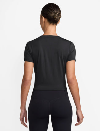 One Classic Dri-FIT Twist Short-Sleeve Top - Black/White