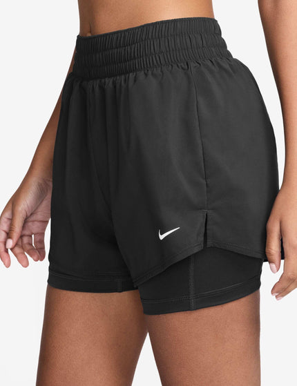Nike One Dri-FIT 2-in-1 Shorts - Black/Whiteimages2- The Sports Edit
