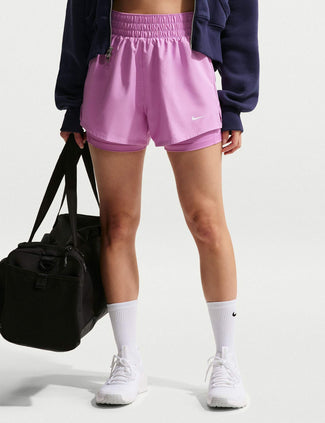 One Dri-FIT 2-in-1 Shorts - Light Magenta/White
