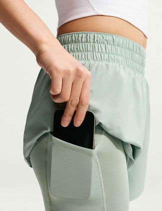 One Dri-FIT 2-in-1 Shorts - Steam/White