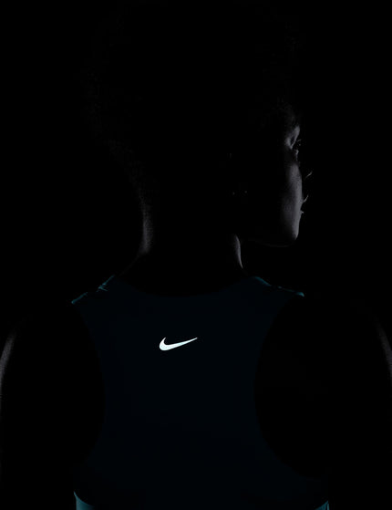 Nike One Fitted Dri-FIT Cropped Tank Top - Dusty Cactus/Blackimages4- The Sports Edit