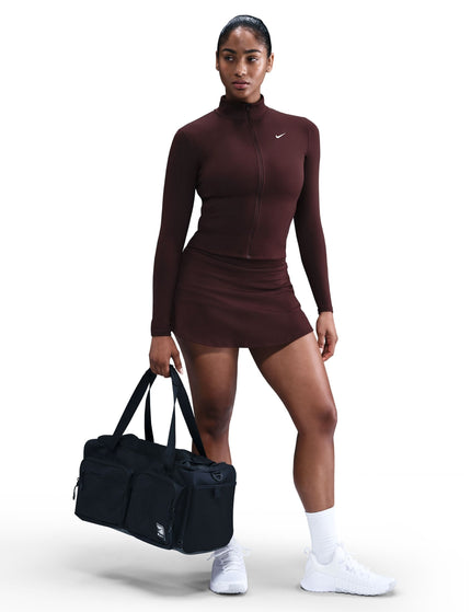 Nike One Fitted Dri-FIT Full-Zip Jacket - Burgundy Crush/Whiteimages3- The Sports Edit