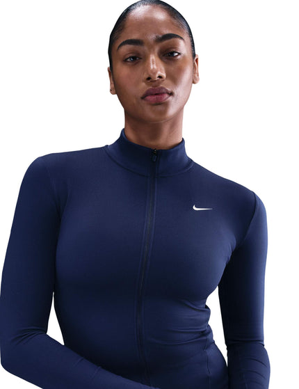 Nike One Fitted Dri-FIT Full-Zip Jacket - Midnight Navy/Whiteimages3- The Sports Edit