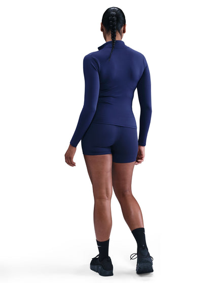 Nike One Fitted Dri-FIT Full-Zip Jacket - Midnight Navy/Whiteimages5- The Sports Edit