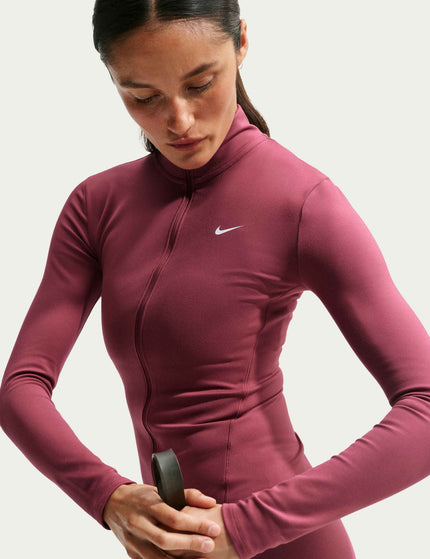Nike One Fitted Dri-FIT Full-Zip Jacket - Pink Smoke/Whiteimages4- The Sports Edit