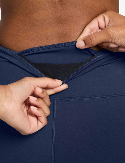 Nike One High Waisted 8" Biker Shorts - Midnight Navyimages4- The Sports Edit