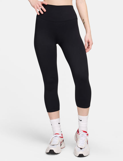Nike One High Waisted Crop Leggings - Blackimages1- The Sports Edit