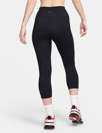 Nike One High Waisted Crop Leggings - Blackimages2- The Sports Edit