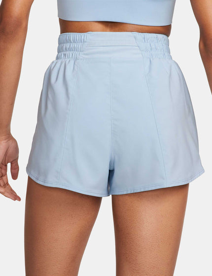 Nike One High Waisted 3" Brief-Lined Shorts - Light Armory Blue/Reflective Silverimages2- The Sports Edit