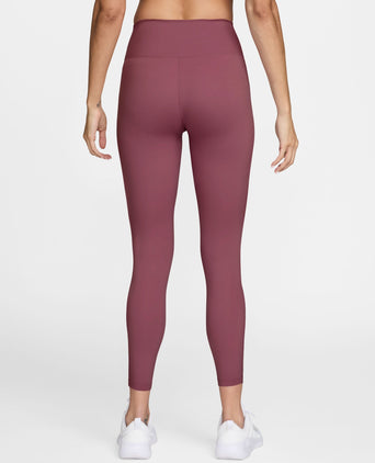 One High Waisted 7/8 Leggings - Pink Smoke/White