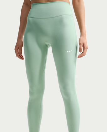 One High Waisted 7/8 Leggings - Steam/White