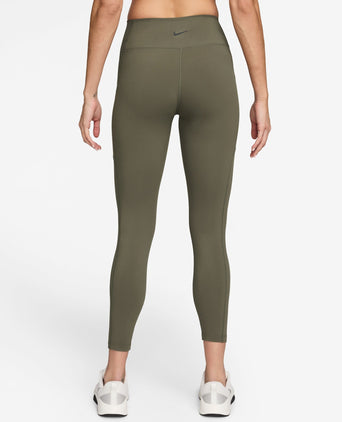 One High Waisted 7/8 Pocket Leggings - Medium Olive