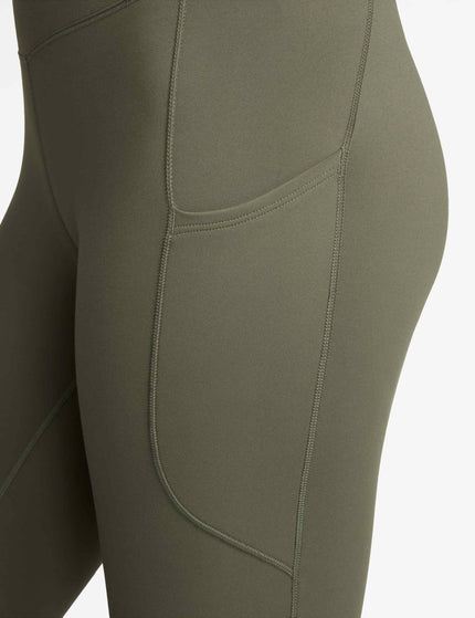 Nike One High Waisted 7/8 Pocket Leggings - Medium Oliveimages3- The Sports Edit