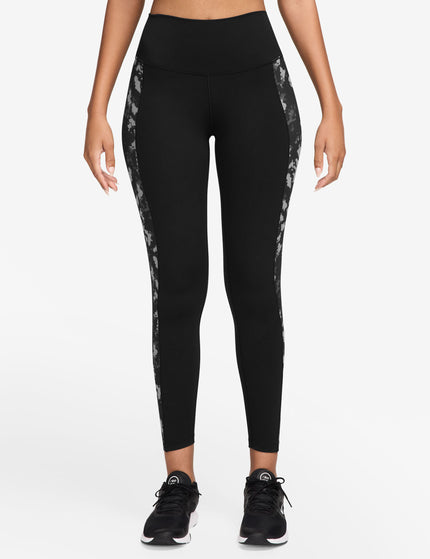Nike One High Waisted 7/8 Printed Leggings - Blackimages1- The Sports Edit