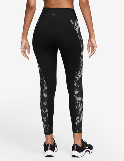 Nike One High Waisted 7/8 Printed Leggings - Blackimages2- The Sports Edit