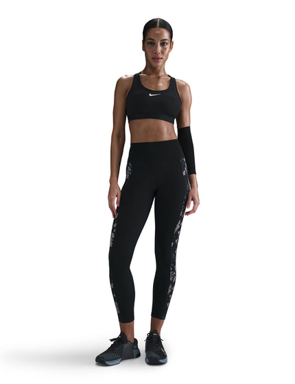 Nike One High Waisted 7/8 Printed Leggings - Blackimages7- The Sports Edit