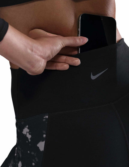 Nike One High Waisted 7/8 Printed Leggings - Blackimages3- The Sports Edit