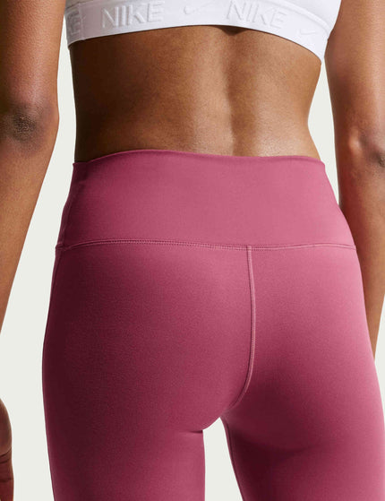 Nike One High Waisted Flared Leggings - Pink Smoke/Whiteimages4- The Sports Edit