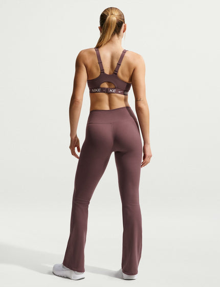 Nike One High Waisted Flared Leggings - Tattoo/Whiteimages7- The Sports Edit