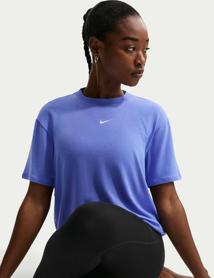 Nike One Relaxed Dri-FIT Short-Sleeve Top - Sapphire/Whiteimages3- The Sports Edit