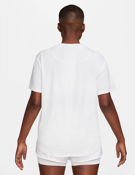 Nike One Relaxed Dri-FIT Short-Sleeve Top - White/Blackimages2- The Sports Edit