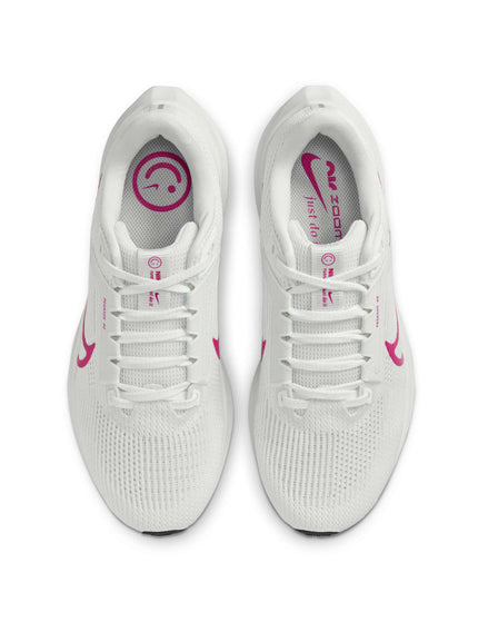 Nike Pegasus 40 Shoes - Summit White/Fireberry/Metallic Summit Whiteimages5- The Sports Edit