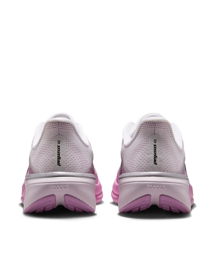 Nike Pegasus 42 Running Shoes - White/Black/Light Magenta/Bleached Lilacimages3- The Sports Edit