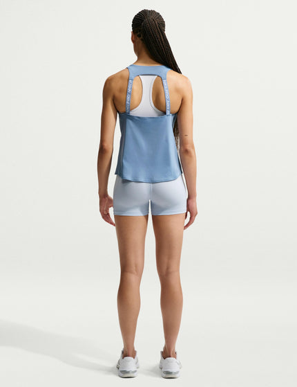 Nike Pro Dri-FIT Tank Top - Work Blue/Whiteimages6- The Sports Edit