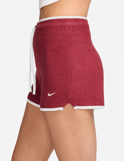 Nike Sportswear Chill Knit Shorts - Tough Red/Whiteimages3- The Sports Edit