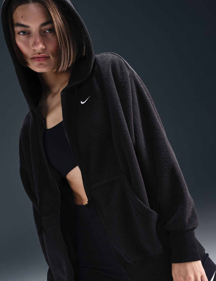 Nike Sportswear Phoenix Plush Oversized Fleece Hoodie - Black/Sailimages2- The Sports Edit