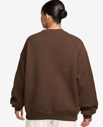 Studio Fleece Oversized Crew - Cacao Wow/Sail