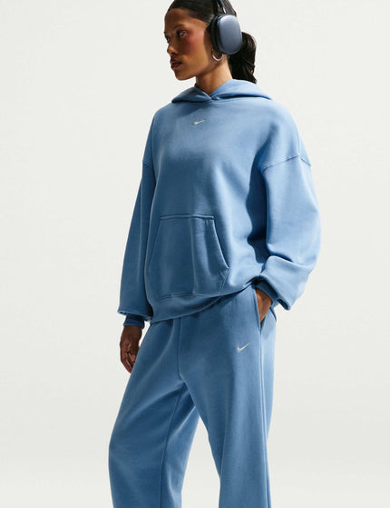 Nike Studio Fleece Oversized Cuffed Pants - Work Blue/Sailimages4- The Sports Edit