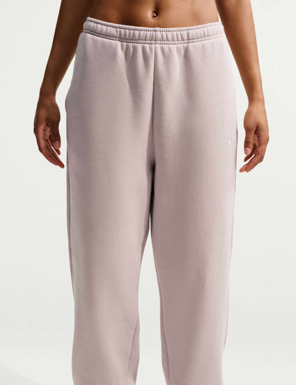 Nike Studio Fleece Oversized Cuffed Pants - Cream II/Sailimages3- The Sports Edit